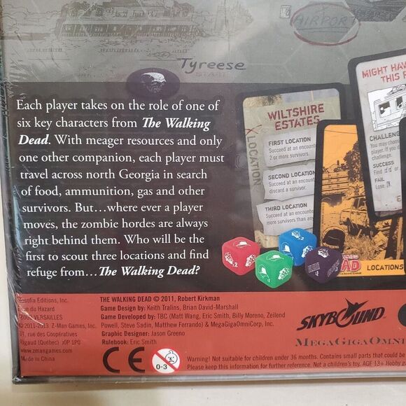 The Walking Dead Board Game Z-Man Skybound Brand NEW Sealed Kirkman 1-6 players - Picture 3 of 3
